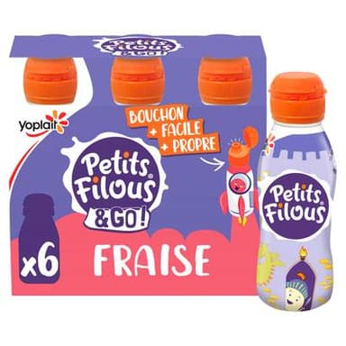 Petits Filous Yaourt à Boire Fraise, 6x100g