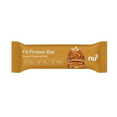 NU3 Barre Protéinée Caramel Salé- Fit Protein Bar, 55g