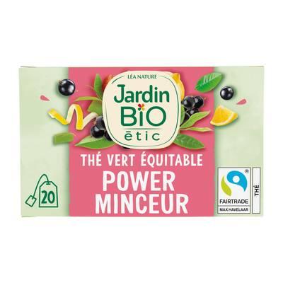 Jardin Bio Etic - Thé Vert Power Minceur Saveur citron et cassis Bio - 20 sachets