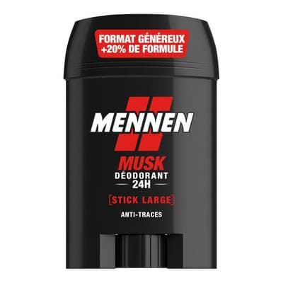 Mennen Déodorant stick Large Homme Anti-trace Musk, 60ml