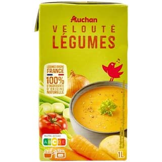 Auchan Soupe velouté de légumes, 1L