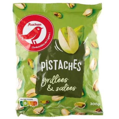 Auchan Pistaches grillées et salées, 300g