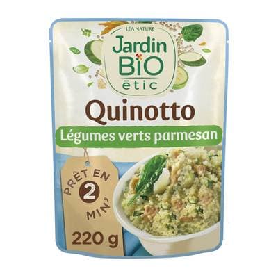 Jardin Bio Etic Quinotto Légumes Vert Parmesan Bio, 220g