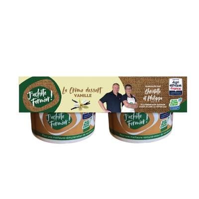 J'achète Fermier Crème Dessert à la Vanille, 4x100g