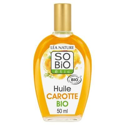 SO'BIO ETIC Huile Corps à la Carotte Bio, 50ml