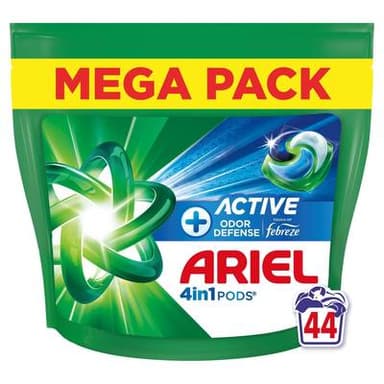 Ariel Lessive capsules 4in1 Pods Active Touch Of Febreze, 44 capsules