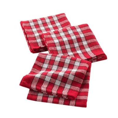 Douceur D Interieur 3 Serviettes de table tradition ROUGE, 45 x 45 cm