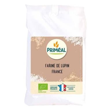 Priméal Farine de lupin bio origine France, 500g