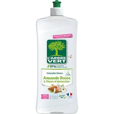 L'arbre Vert Liquide vaisselle Amande Abricot, 750ml