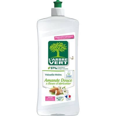 L'arbre Vert Liquide vaisselle Amande Abricot, 750ml