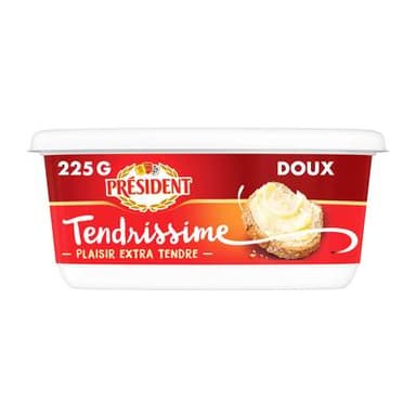 Président Tendrissime Beurrier Doux 70%mg, 225g