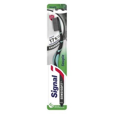 Signal Brosse a dents Souple Sensisoft Charbon, 1 brosse à dents