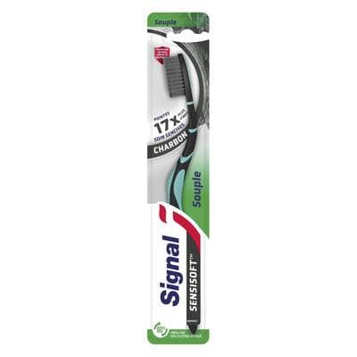 Signal Brosse a dents Souple Sensisoft Charbon, 1 brosse à dents
