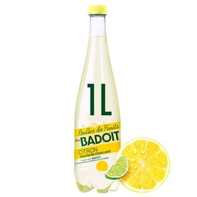 Badoit Bulles de fruits citron - citron vert, 1L