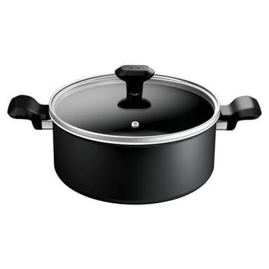 Tefal Faitout 24cm + couvercle alu recycle Noir, 1 pièce