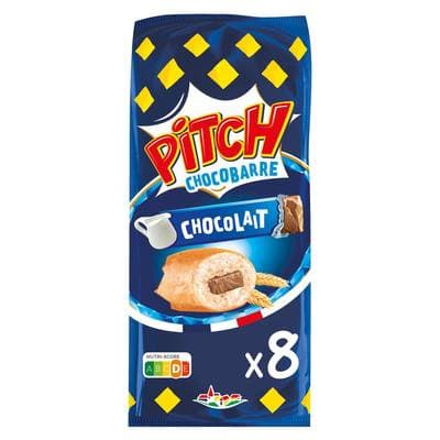 Pasquier Pitch Chocolat et Barre de Lait, 8 brioches - 300g