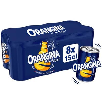 Orangina Soda Orange, 8x15cl