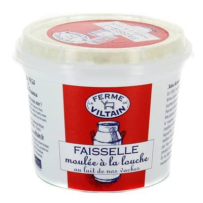 Ferme de Viltain Faisselle en pot - Lait de vache pasteurisé, 500g