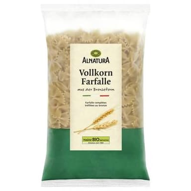 Alnatura Pâtes Farfalles au Blé complet Bio, 500g