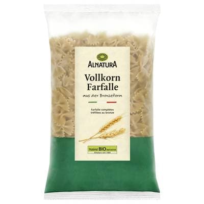 Alnatura Pâtes Farfalles au Blé complet Bio, 500g