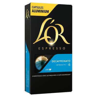 L'or Espresso - Café Décaffeinato intensité 6