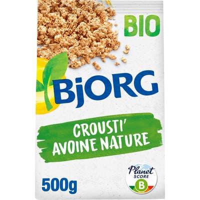 Bjorg Crousti Avoine Nature Bio, 500g