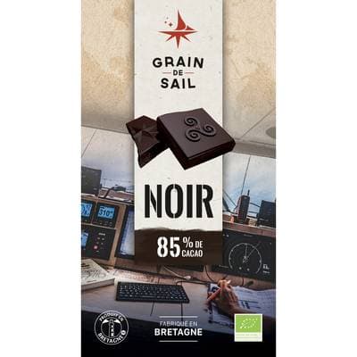 Grain de Sail Tablette Chocolat Noir 85% Bio, 100g