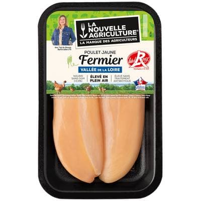 La Nouvelle Agriculture Filets de Poulet Fermier Label Rouge, 2x140g