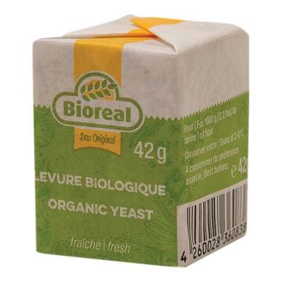 Bioreal Levure Fraîche Bio en Cube, 42g
