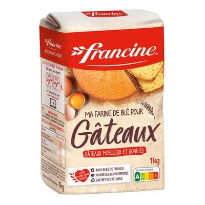 Francine Farine de Blé pour Gâteaux, 1kg