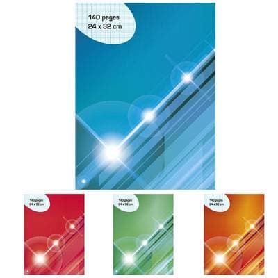 Cora Cahier 24 x 32 cm grands carreaux, 140  pages