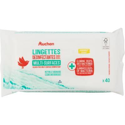 3596710532438 - Auchan - Lingettes désinfectantes sans javel