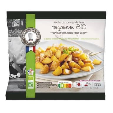 La Ferme Des Gourmets Poêlée de Pommes Paysannes Bio, 450g