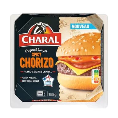 Charal Original Burger Spicy Chorizo, 155g