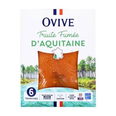 Ovive Truite Fumée d'Aquitaine, 6 tranches - 180g