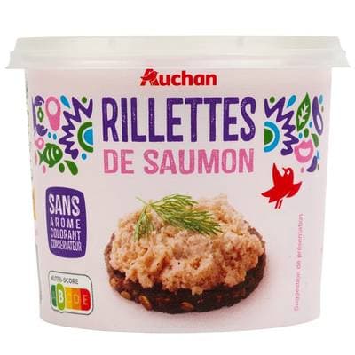 Auchan Rillettes de saumon, 150g