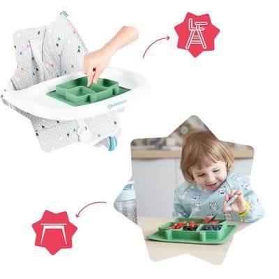 3661276174238 - Badabulle - Assiette à compartiments antidérapante 