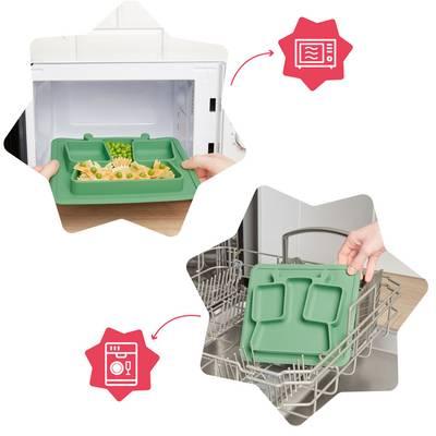 3661276174238 - Badabulle - Assiette à compartiments antidérapante 