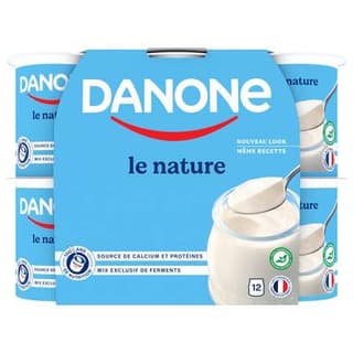 Danone Yaourt nature, 12x125g