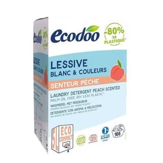 Ecodoo Lessive concentrée Ecocert, saveur pêche, 5L