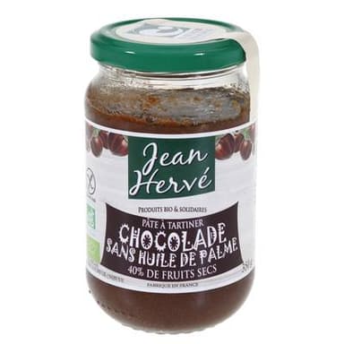 Jean Hervé Pâte à tartiner bio Chocolade sans huile de palme, 350g
