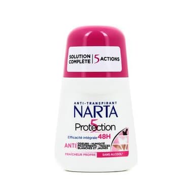 Narta Déodorant bille Protection 5 Pierre d'Alun, 50ml