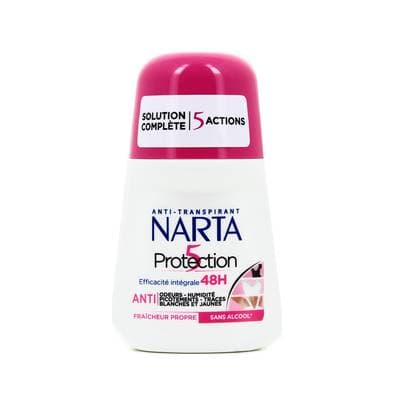 Narta Déodorant bille Protection 5 Pierre d'Alun, 50ml