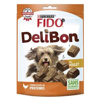 Purina - Fido Delibon Poulet - Friandise Récompense pour Chien, 130g