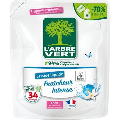 L'arbre Vert Lessive liquide hypoallergénique, 1,53L