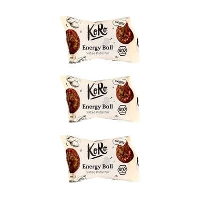 Koro Energy Ball à la pistache salée bio, Lot de 3x30g