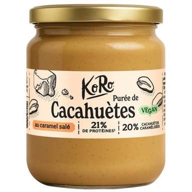 Koro Beurre de cacahuète au caramel salé, 250g