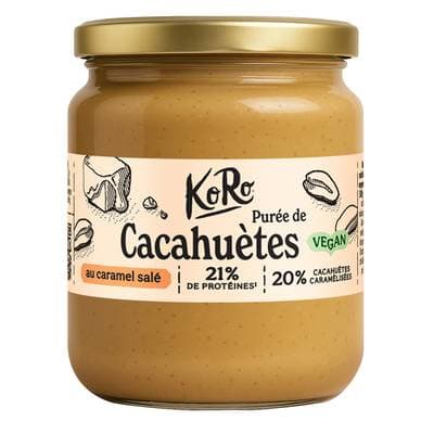 Koro Beurre de cacahuète au caramel salé, 250g