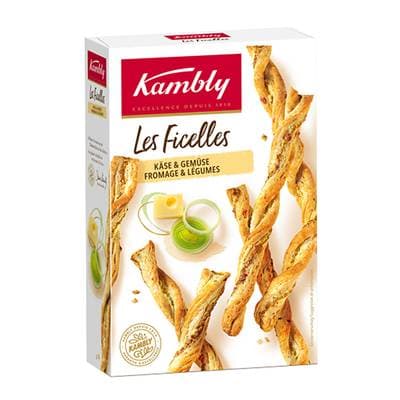 Kambly Ficelles au fromage et aux légumes, 100g