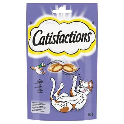 Catisfactions Friandises Canard pour chat et chaton, 60g